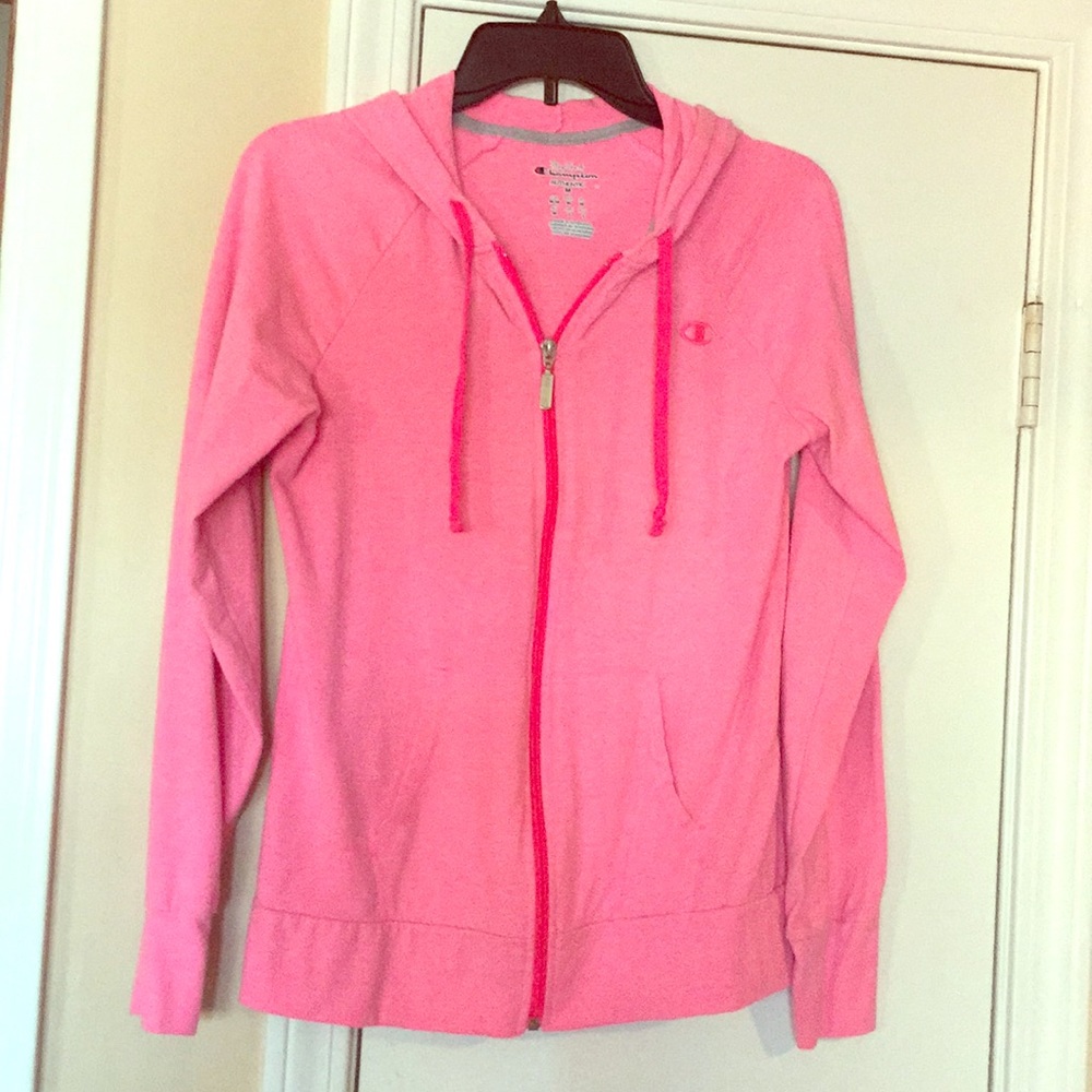 CHAMPION brand lightweight pink zip up jacket